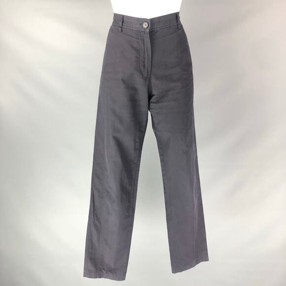 DRIES VAN NOTEN Size 30 Black Cotton & Linen Wide Leg Casual Pants - Picture 1 of 5